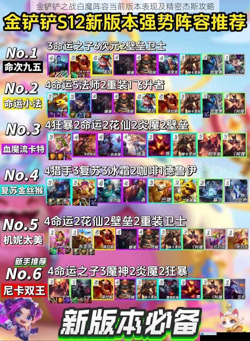 金铲铲之战白魔阵容当前版本表现及精密杰斯攻略