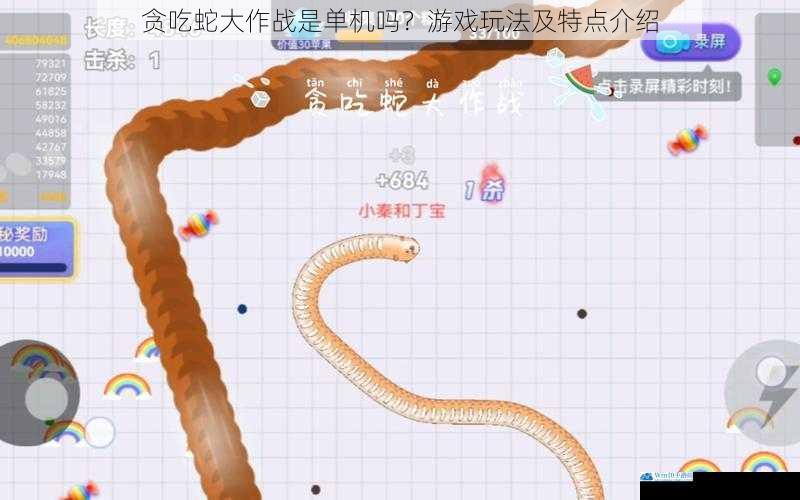 贪吃蛇大作战是单机吗?游戏玩法及特点介绍