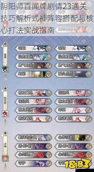 阴阳师百闻牌剧情23通关技巧解析式神阵容搭配与核心打法实战指南