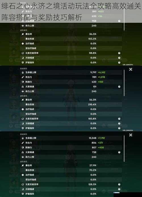 绯石之心永济之境活动玩法全攻略高效通关阵容搭配与奖励技巧解析