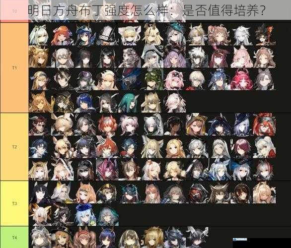 明日方舟布丁强度怎么样:是否值得培养?