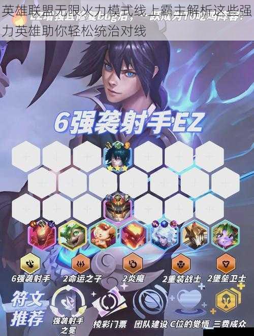 英雄联盟无限火力模式线上霸主解析这些强力英雄助你轻松统治对线
