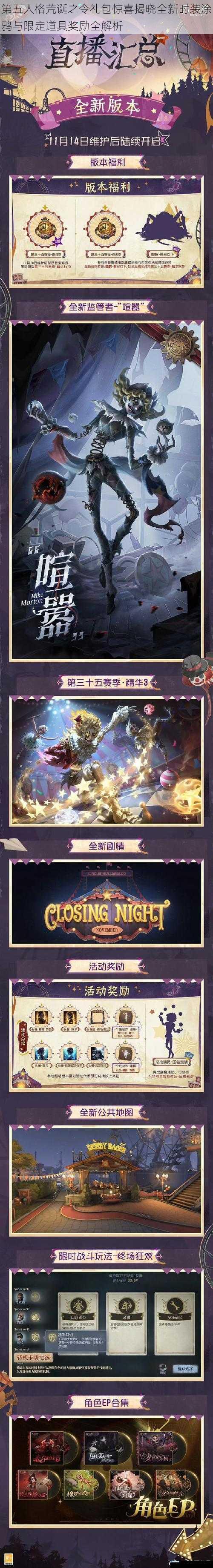 第五人格荒诞之令礼包惊喜揭晓全新时装涂鸦与限定道具奖励全解析