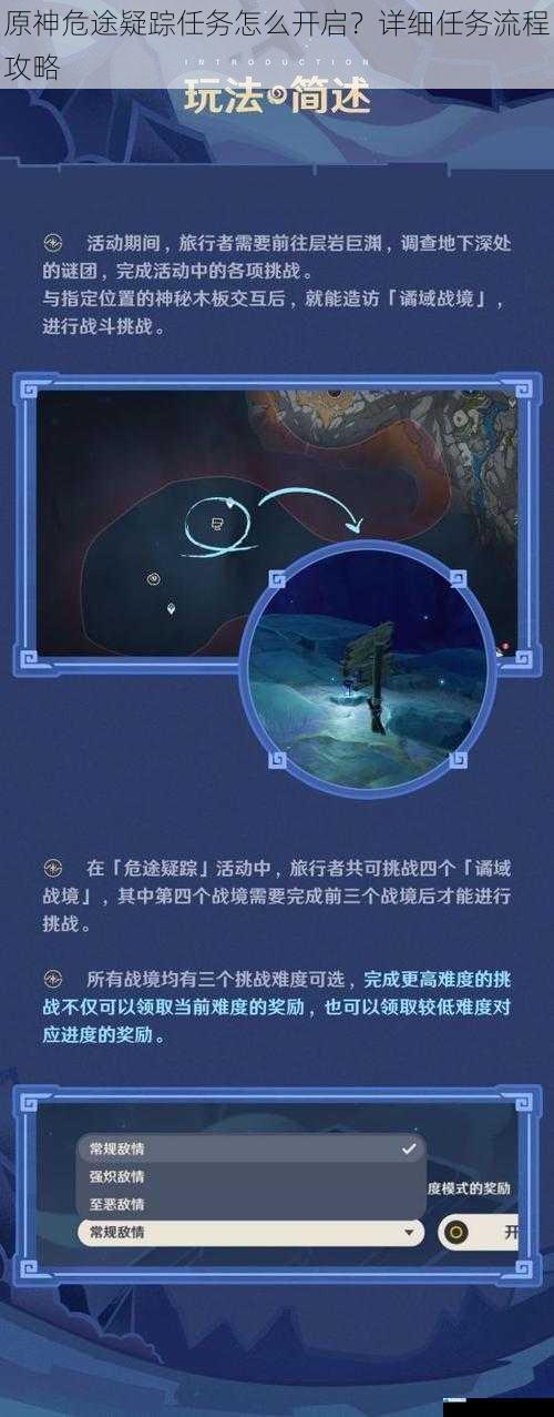 原神危途疑踪任务怎么开启?详细任务流程攻略