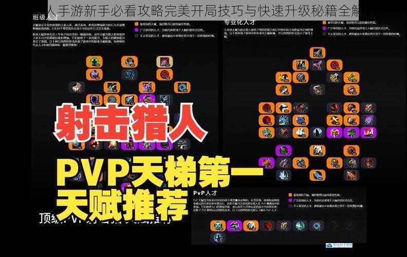 猎人手游新手必看攻略完美开局技巧与快速升级秘籍全解析