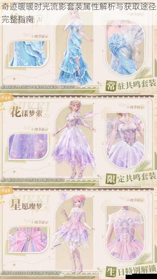奇迹暖暖时光流影套装属性解析与获取途径完整指南
