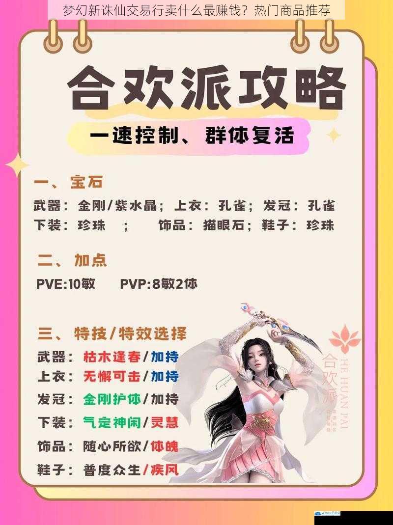 梦幻新诛仙交易行卖什么最赚钱?热门商品推荐