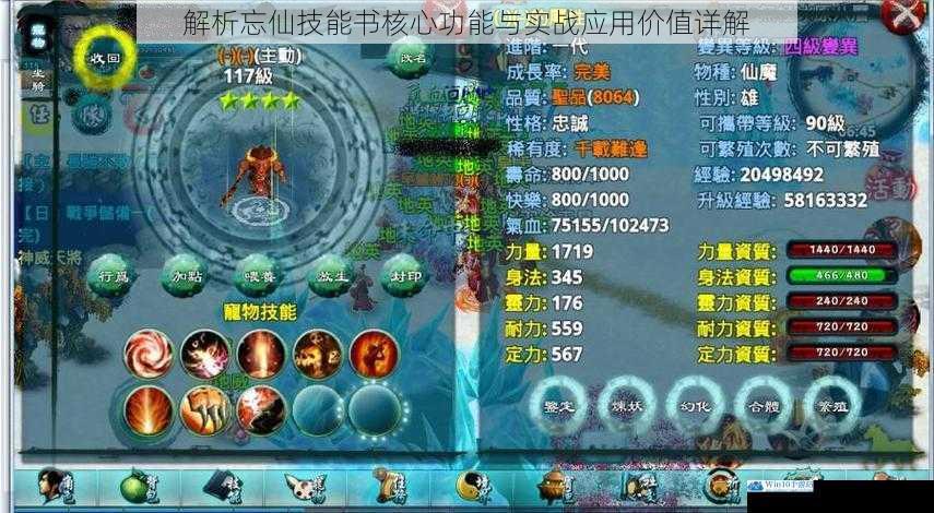 解析忘仙技能书核心功能与实战应用价值详解