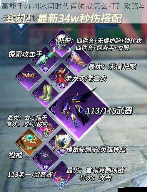 高能手办团冰河时代首领战怎么打?攻略与技巧大揭秘