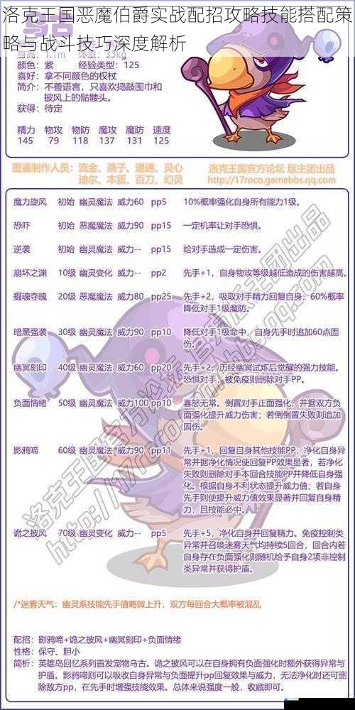 洛克王国恶魔伯爵实战配招攻略技能搭配策略与战斗技巧深度解析