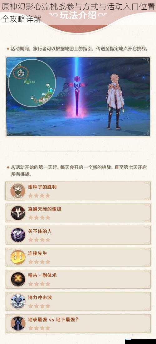 原神幻影心流挑战参与方式与活动入口位置全攻略详解