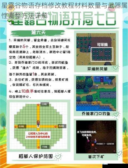 星露谷物语存档修改教程材料数量与武器属性调整方法详解