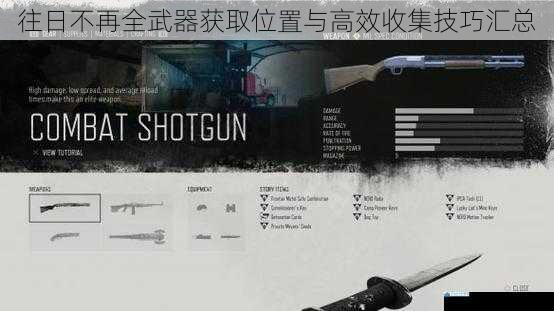 往日不再全武器获取位置与高效收集技巧汇总