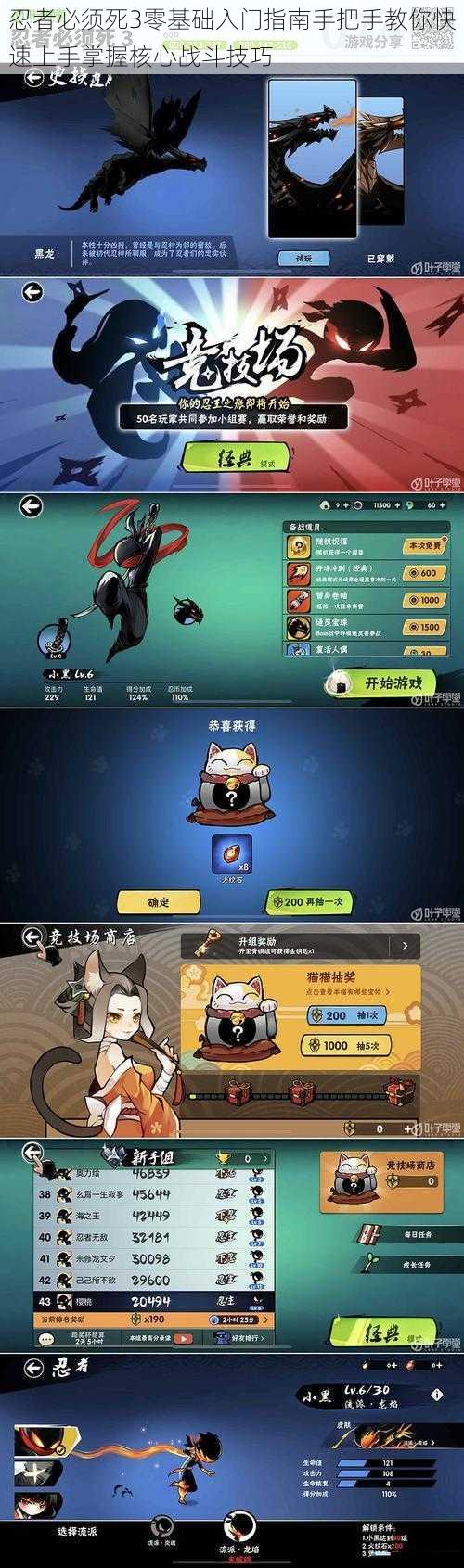 忍者必须死3零基础入门指南手把手教你快速上手掌握核心战斗技巧