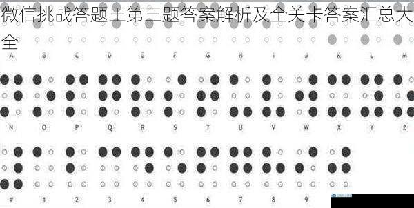 微信挑战答题王第三题答案解析及全关卡答案汇总大全