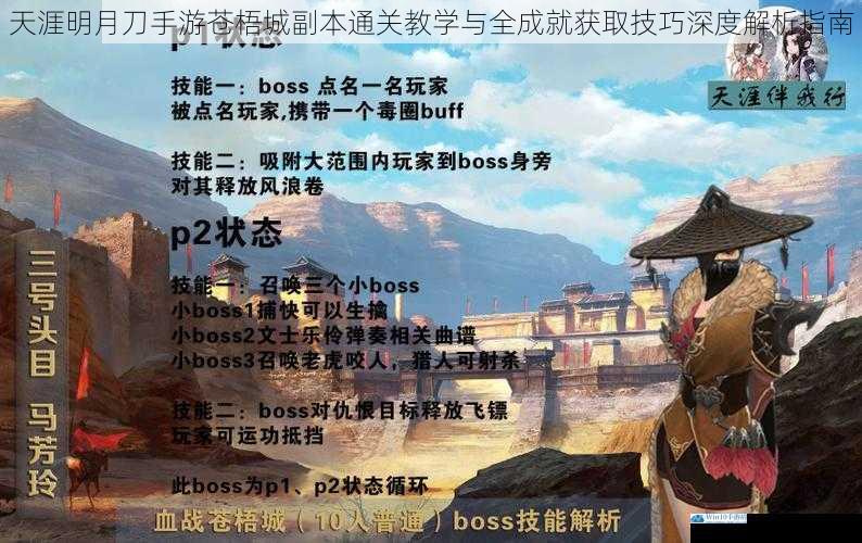 天涯明月刀手游苍梧城副本通关教学与全成就获取技巧深度解析指南