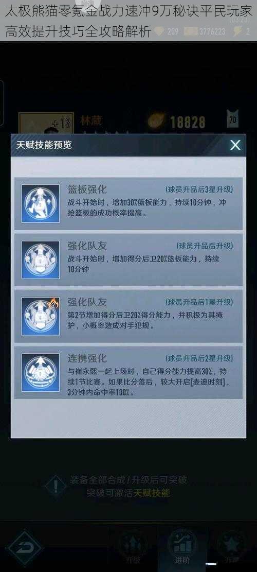 太极熊猫零氪金战力速冲9万秘诀平民玩家高效提升技巧全攻略解析