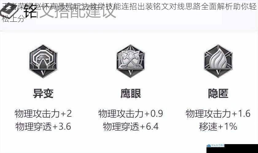 王者荣耀赵怀真最强玩法教学技能连招出装铭文对线思路全面解析助你轻松上分