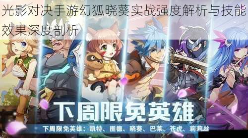 光影对决手游幻狐晓葵实战强度解析与技能效果深度剖析
