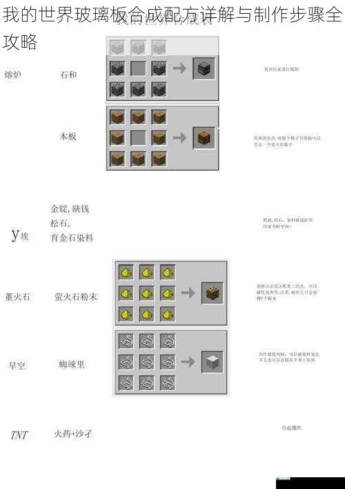 我的世界玻璃板合成配方详解与制作步骤全攻略