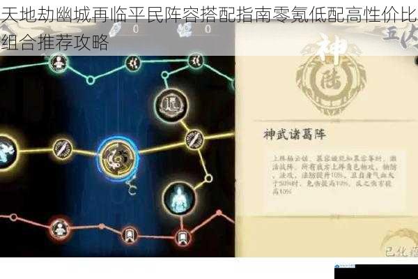 天地劫幽城再临平民阵容搭配指南零氪低配高性价比组合推荐攻略