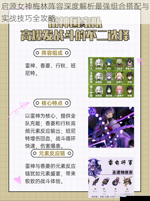 启源女神梅林阵容深度解析最强组合搭配与实战技巧全攻略