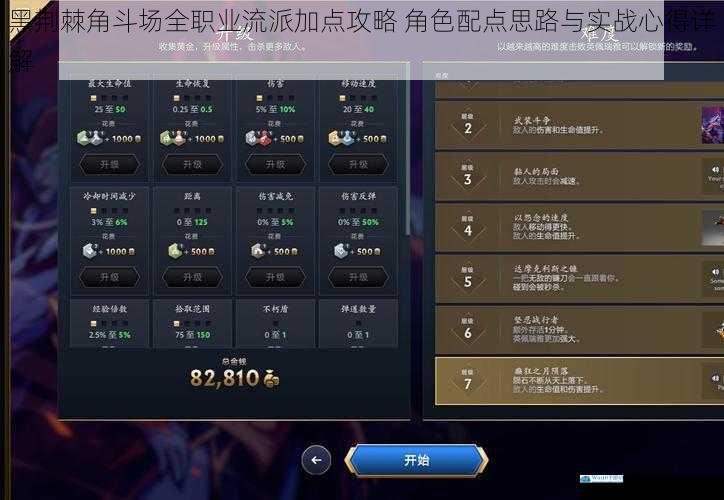 黑荆棘角斗场全职业流派加点攻略 角色配点思路与实战心得详解