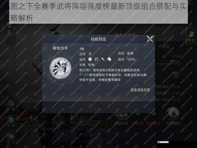 鸿图之下全赛季武将阵容强度榜最新顶级组合搭配与实战攻略解析