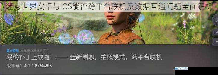 迷雾世界安卓与iOS能否跨平台联机及数据互通问题全面解析