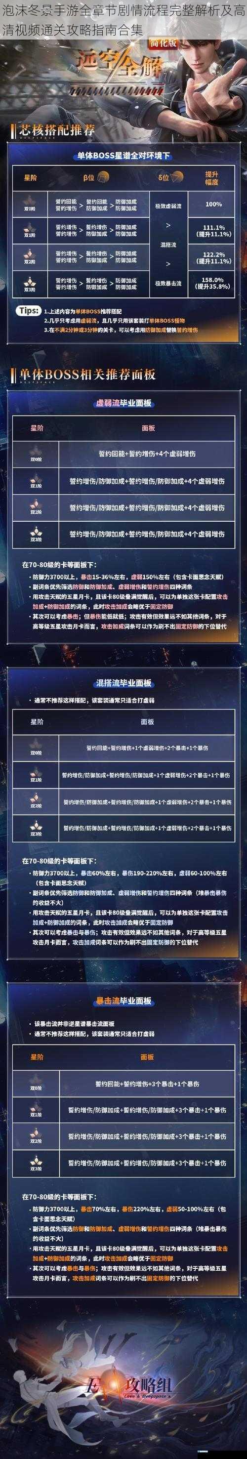 泡沫冬景手游全章节剧情流程完整解析及高清视频通关攻略指南合集