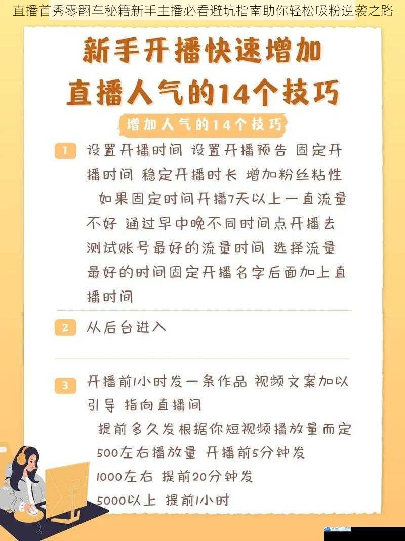 直播首秀零翻车秘籍新手主播必看避坑指南助你轻松吸粉逆袭之路