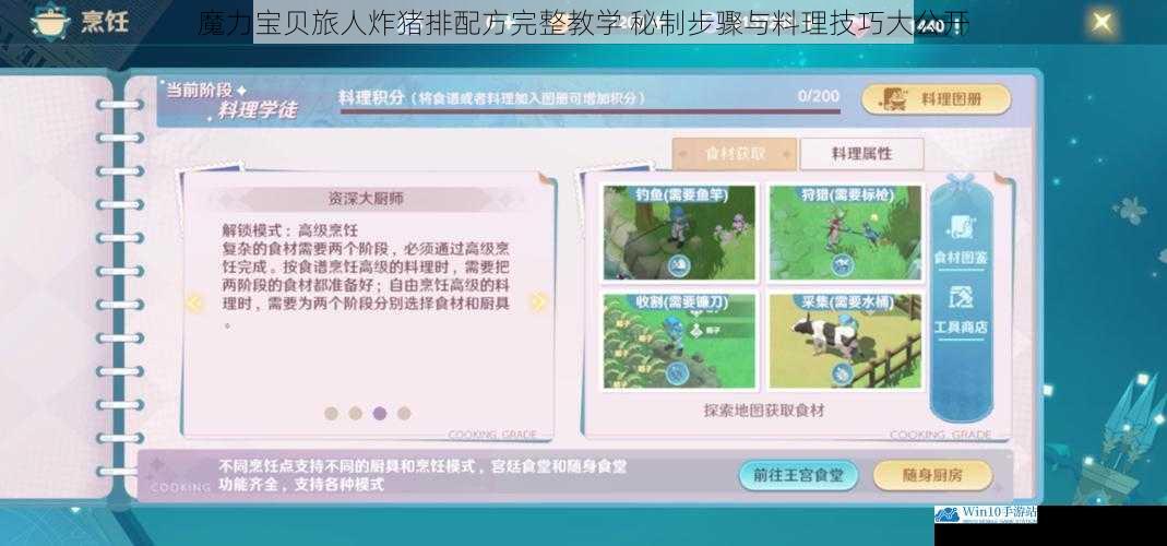 魔力宝贝旅人炸猪排配方完整教学 秘制步骤与料理技巧大公开