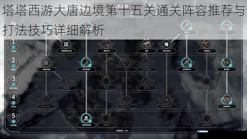 塔塔西游大唐边境第十五关通关阵容推荐与打法技巧详细解析