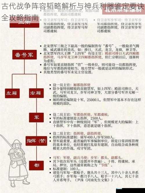 古代战争阵容韬略解析与神兵利器鉴定要诀全攻略指南