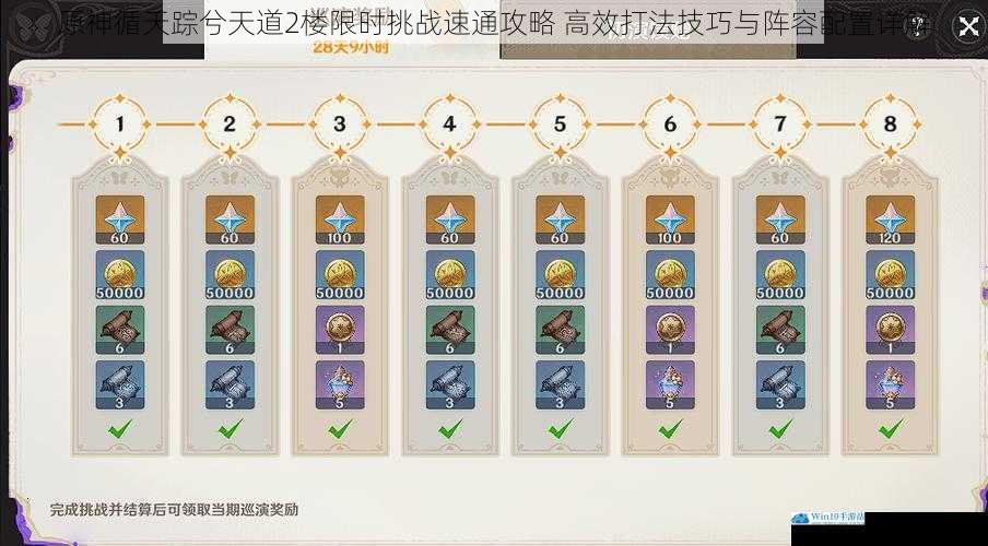 原神循天踪兮天道2楼限时挑战速通攻略 高效打法技巧与阵容配置详解