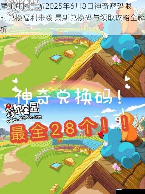 摩尔庄园手游2025年6月8日神奇密码限时兑换福利来袭 最新兑换码与领取攻略全解析