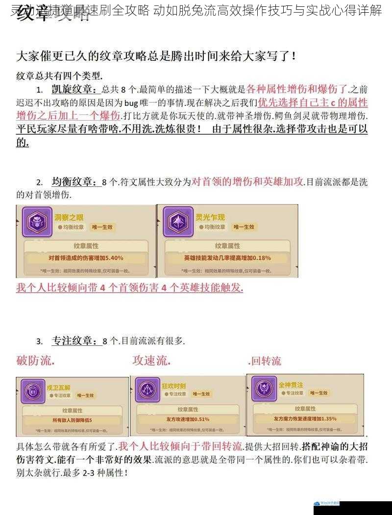 灵动迅捷道具速刷全攻略 动如脱兔流高效操作技巧与实战心得详解
