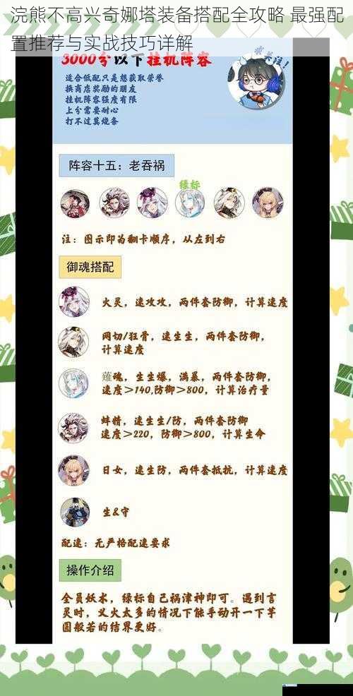 浣熊不高兴奇娜塔装备搭配全攻略 最强配置推荐与实战技巧详解