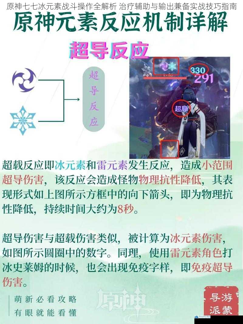 原神七七冰元素战斗操作全解析 治疗辅助与输出兼备实战技巧指南