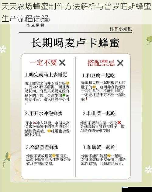 天天农场蜂蜜制作方法解析与普罗旺斯蜂蜜生产流程详解