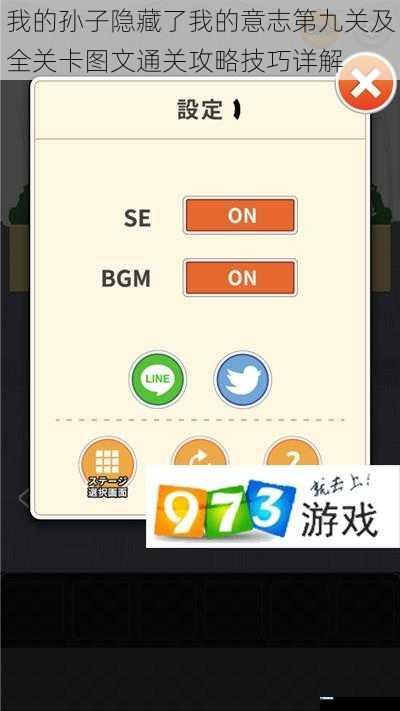 我的孙子隐藏了我的意志第九关及全关卡图文通关攻略技巧详解