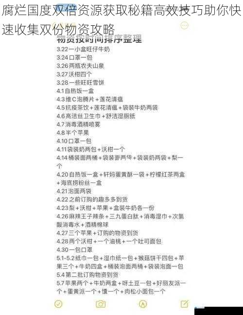 腐烂国度双倍资源获取秘籍高效技巧助你快速收集双份物资攻略