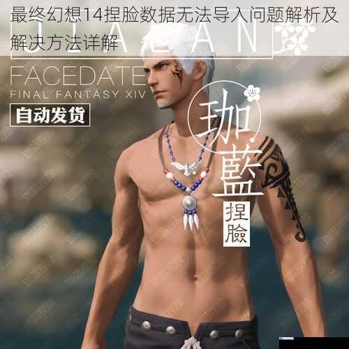 最终幻想14捏脸数据无法导入问题解析及解决方法详解